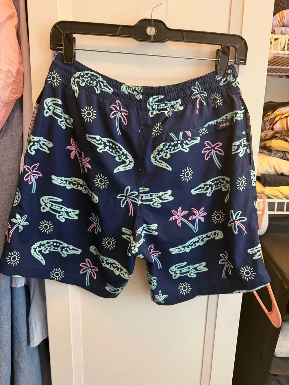 Chubbies Neon Glades swim trunks 7” size small